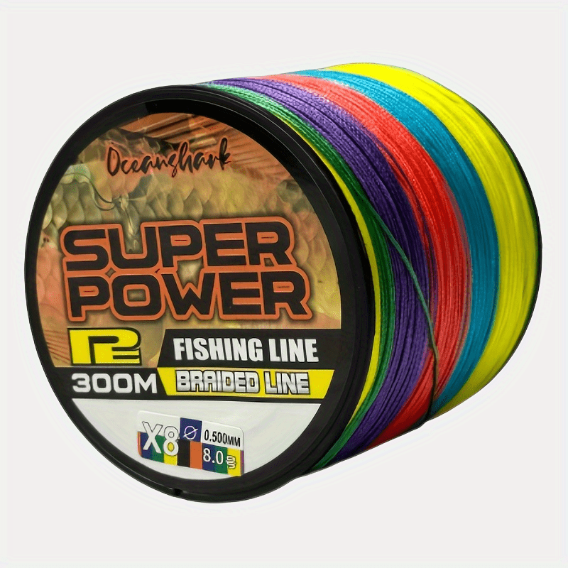 Super Strong 8 strand Fishing Line Colorful Braided Line - Temu