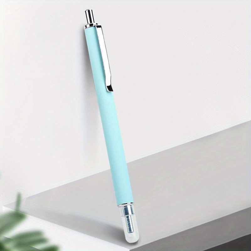 1pc Push-button Metal Fountain Pen Nib, Stationery Office School Supplies, Writing Gift, Ink Not Included