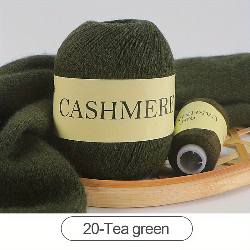 1Skein (50g) Plus 1Spool (20g) Soft Cashmere Yarn,Hand-knitted Cashmere  Yarn For Knitting And Crocheting