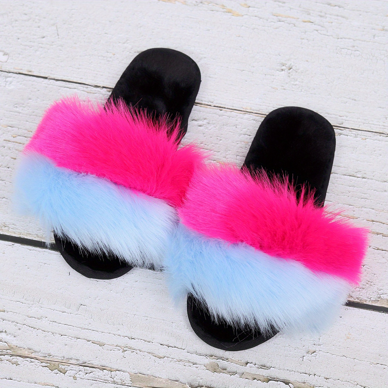 NEW! Real Fox Fur Slides / Fur Slippers  Fur shoes, Womens slippers, Cute  slippers