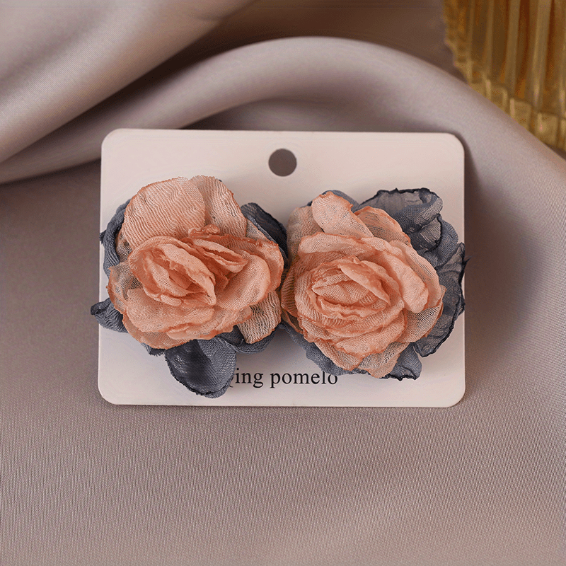 Frances Stud Earrings, Rose/Pink
