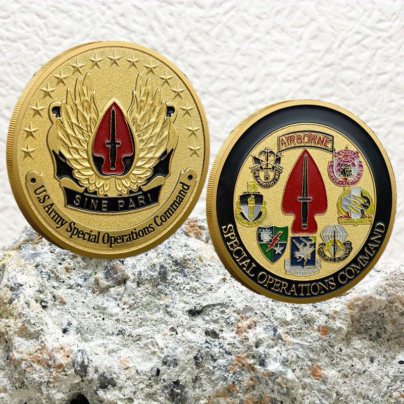 Us Army Special Operations Command Challenge Coin Collection - Temu