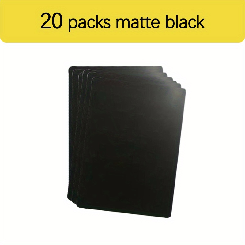 Marspark 300 Pieces Metal Engraving Blanks Multipurpose Aluminum Sheet  Aluminum Business Card Blanks for CNC Engraver Laser Engraving DIY Cards  Thickness 0.21 mm/ 0.01 inch (Black)