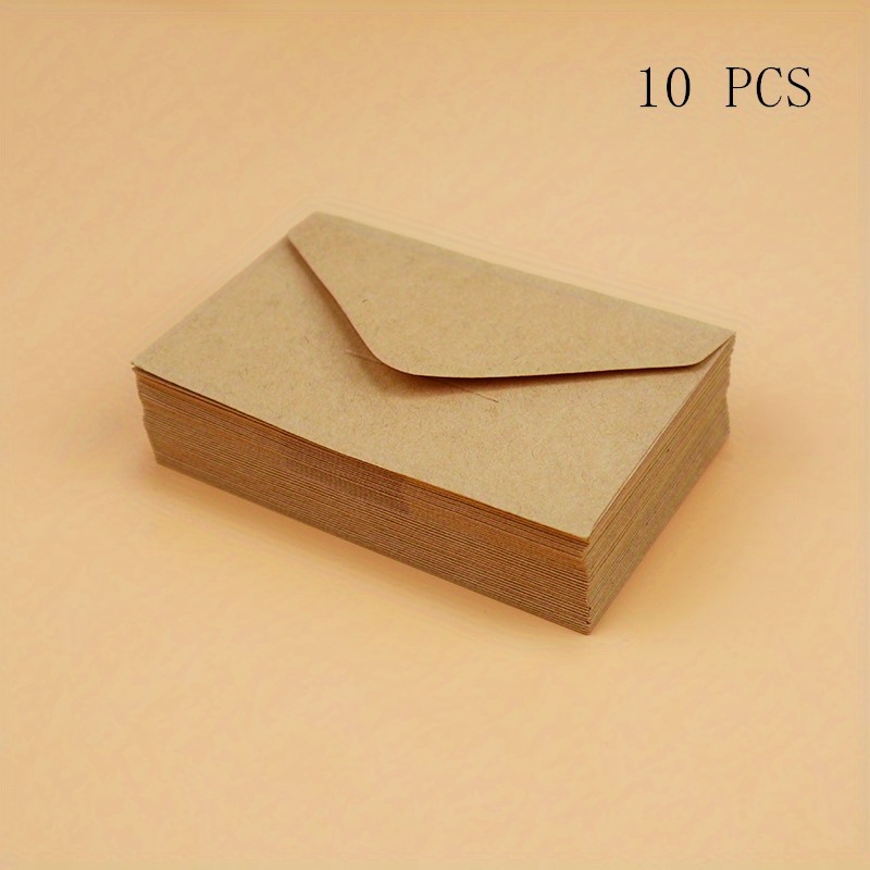 10pcs/pcak Retro Envelope Kraft Letter Paper Vintage Writing Paper