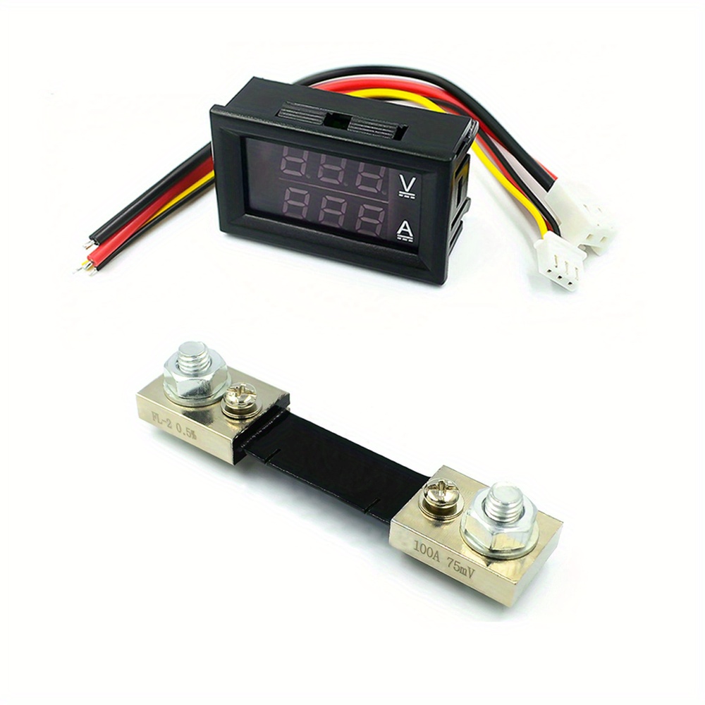 Voltimetro Amperimetro Digital Dc 0-200v 300a Con Shunt 300a