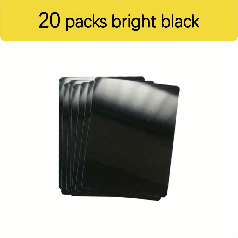 5x7 Laser Gloss Black to Silver Aluminum Blanks - Square Corners - Set of  10