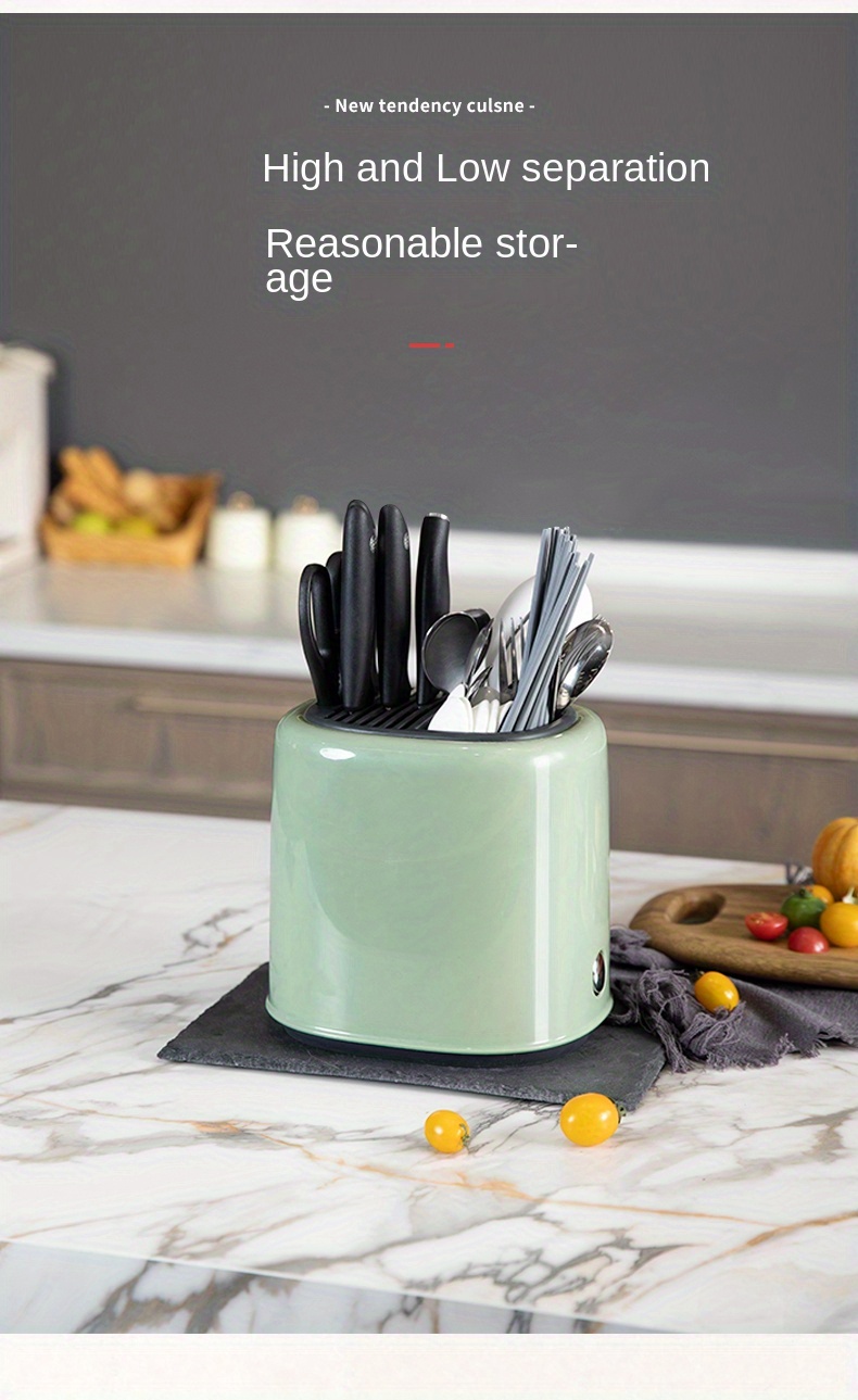 Rotating Knife Holder Rotatable Utensil Holder Kitchen Temu
