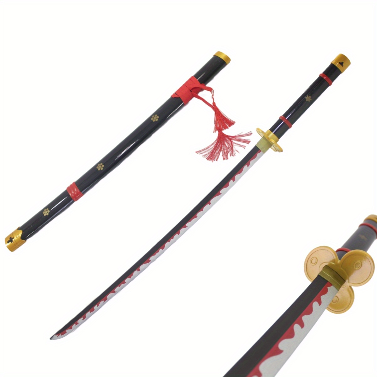 Espada Anime Espada Madera Katana Fines Cosplay Textura - Temu