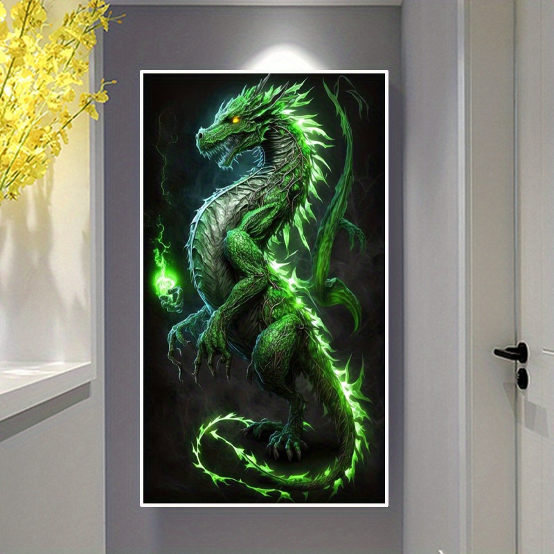 Iguana Diamond Painting Set by Wizardi. WD065 Diamond Art Kit. Large  Diamond Painting Kit 