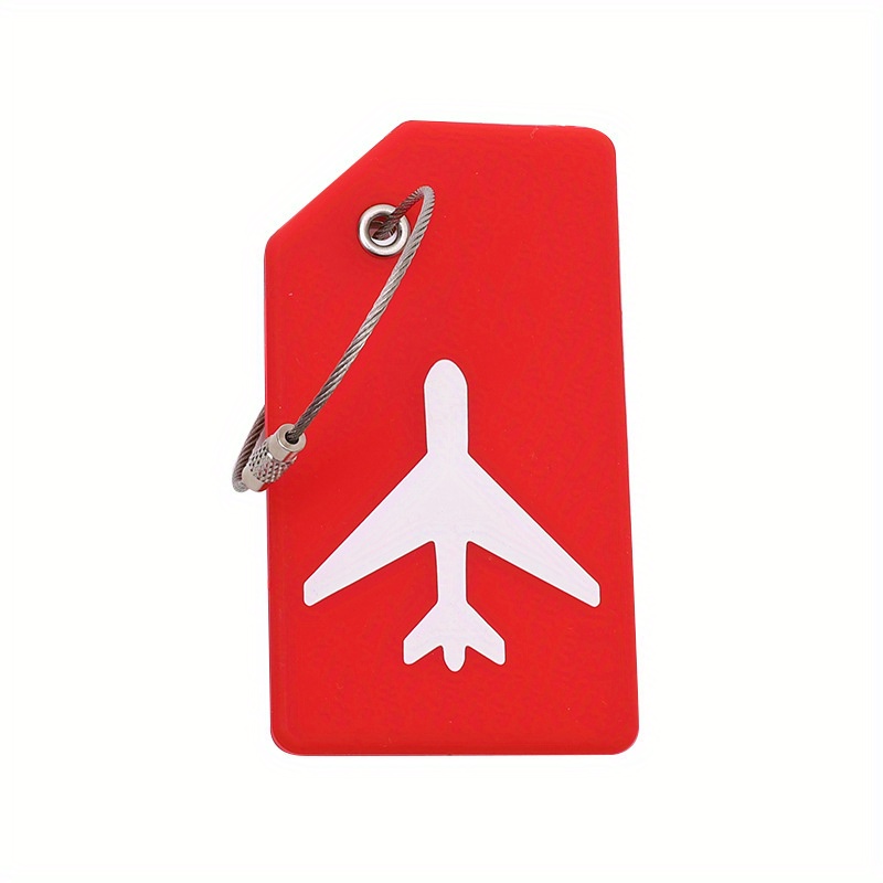 Simple Airplane Pattern Luggage Tag, Lightweight Portable Suitcase