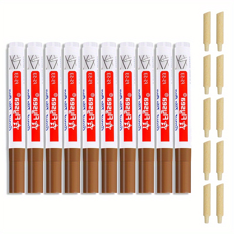 Wood Furniture Repair Kit 8 Dark Colors- Wood Fillers and Touch Up Markers  R