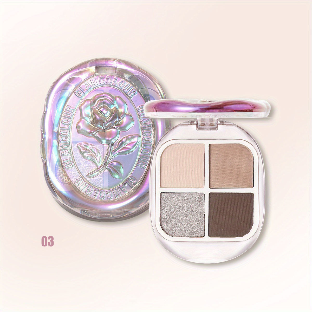 Earth Magic 4 Eyeshadow Palette - Matte Pearl & Smokey Finish