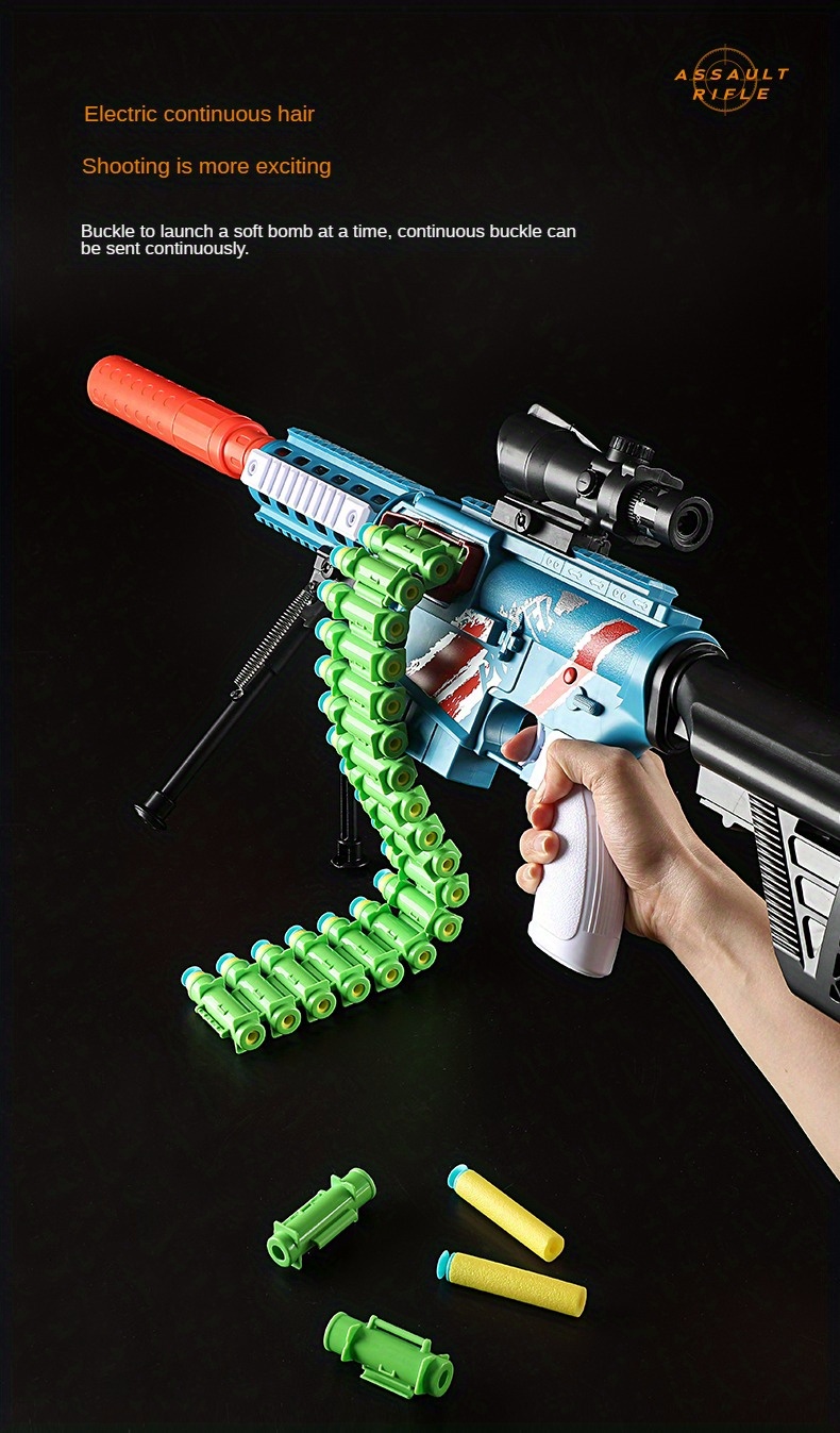 Toy Gun Soft Bullets and Eco-friendly Gel Ball Shooting Games Education Toy Model Combination Soft Bullet Toys Gun For Boys Toy Foam Blaster With Gifts For Boys Girls Birthday Christmas