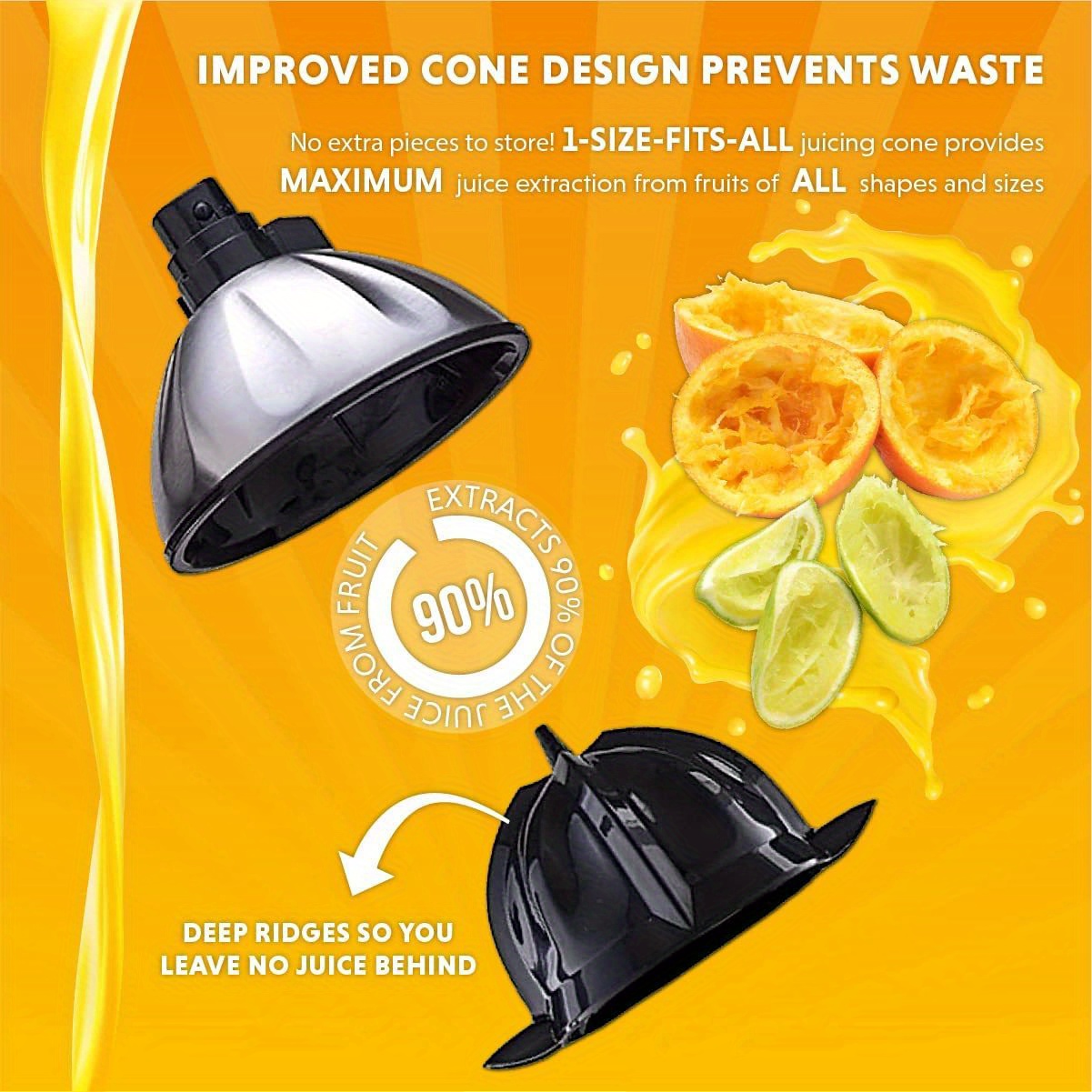 Powerful Electric Citrus Juicer With Stainless Steel Two - Temu