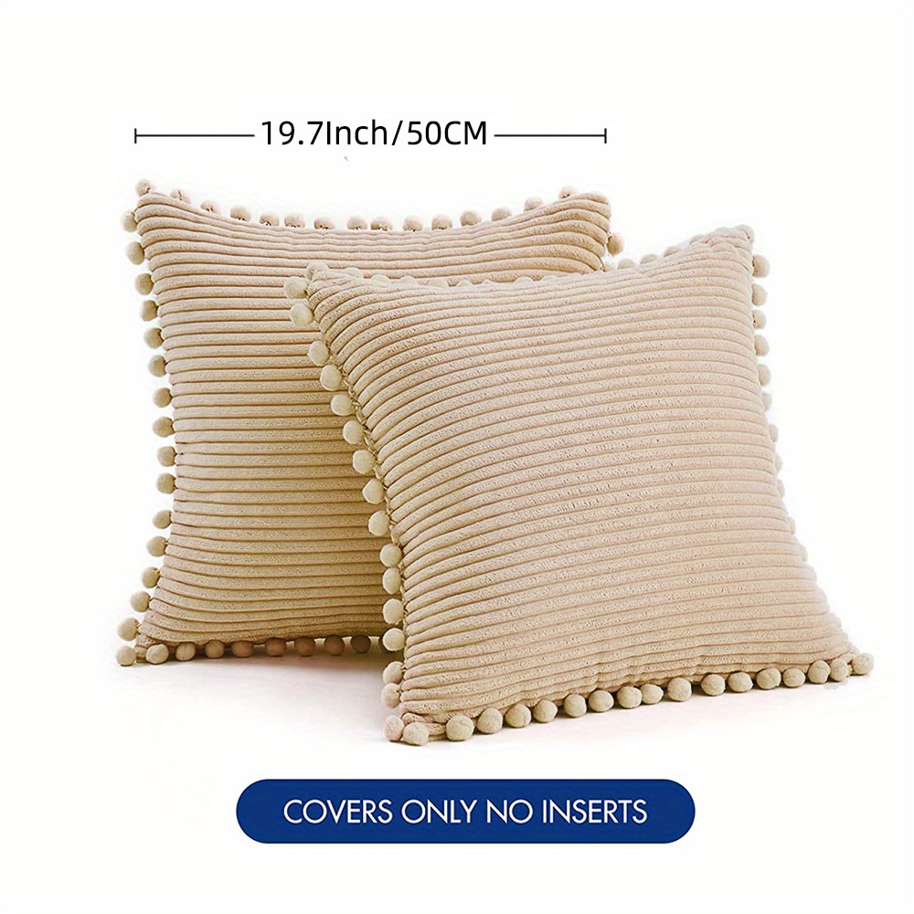 Throw Pillow With Corduroy Pillow Covers Pillow Inserts Soft - Temu