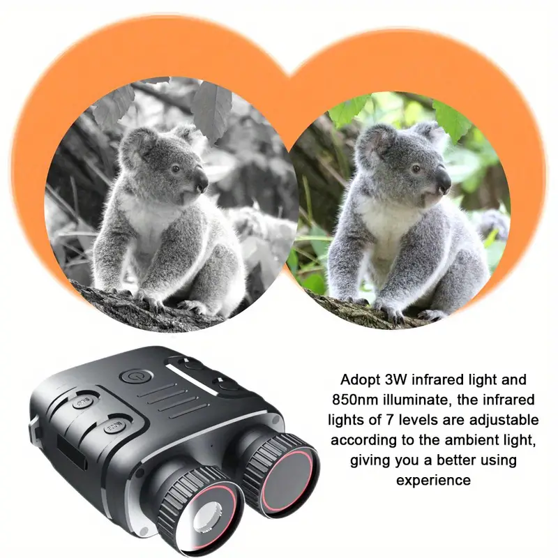 1080p binocular infrared night visions device 5x binocular day night use photo video taking digital zoom for hunting boating battery powered included 3800mah details 9