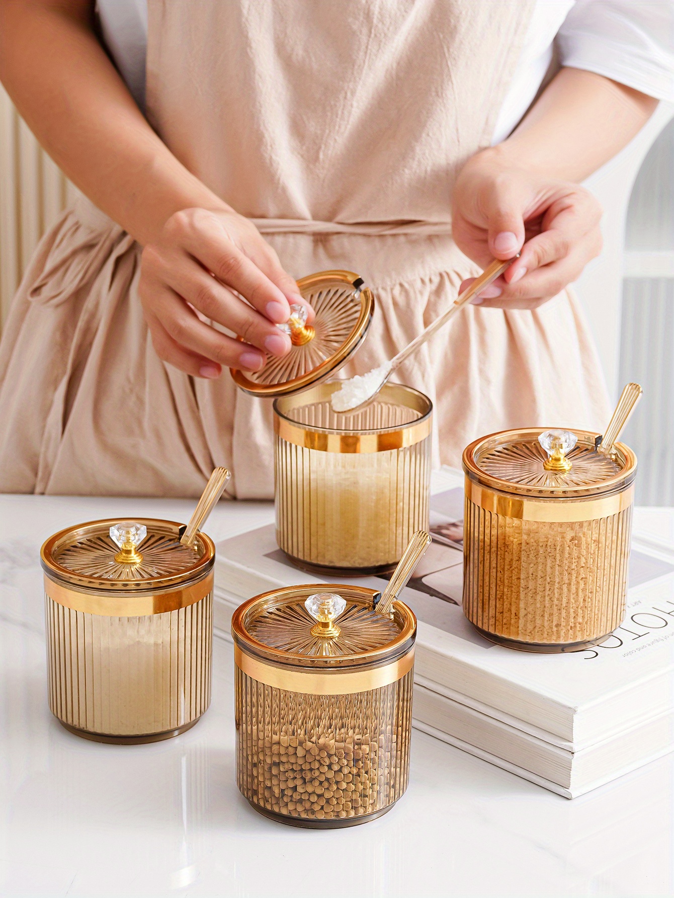 Decorative Rabbit Seasoning Pot Lid Creative Monosodium Temu