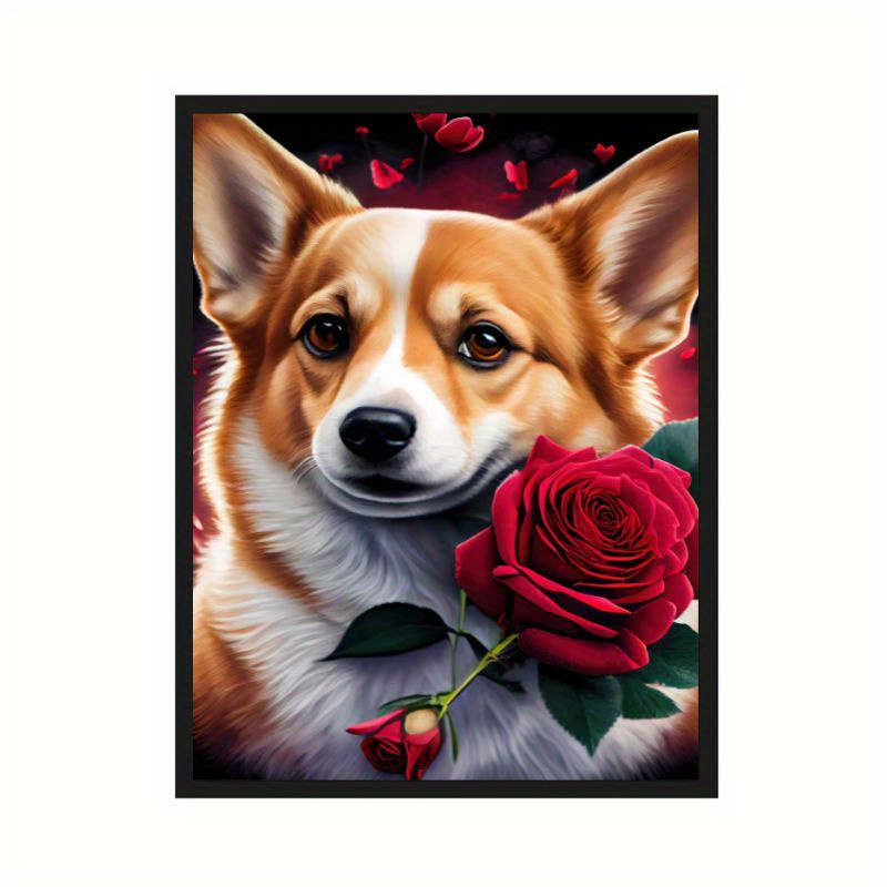 Corgi Dog Diamond Painting Kits For Adults 5d Diamond - Temu
