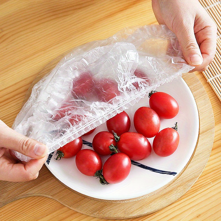 Food Storage Covers, Fresh Keeping Film, Plastic Cling Wrap, Kitchen  Leftover Seal , Transparent Elastic Freshness Protection Bags, Reusable  Universal Sealing Lids,for Bowl/plate/pot /tray, Kitchen Accessories - Temu