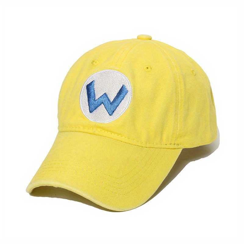 L Embroidery Baseball Cap Solid Washed Dad Hats