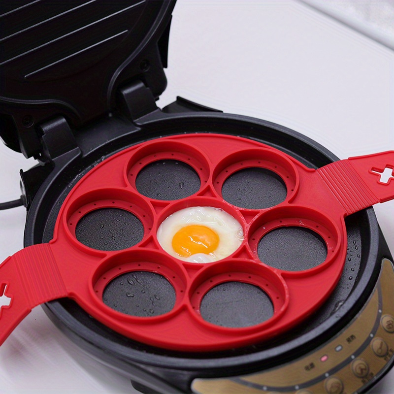 Egg Pancake Ring, Non-stick Pancake Maker Silicone Mold, Egg Cooker Omelet  Forming, Kitchen Baking Accessories - Temu