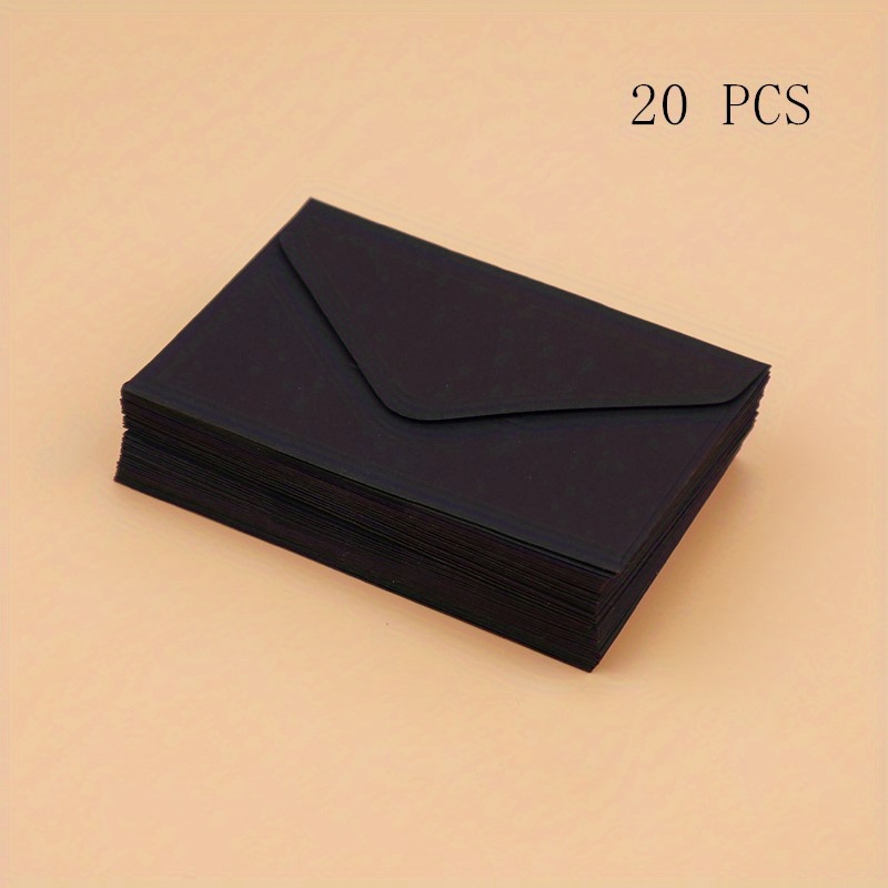10 pièces/lot) 10*10cm Kraft Mini enveloppes carrées vierges pour carte de  membre/petite