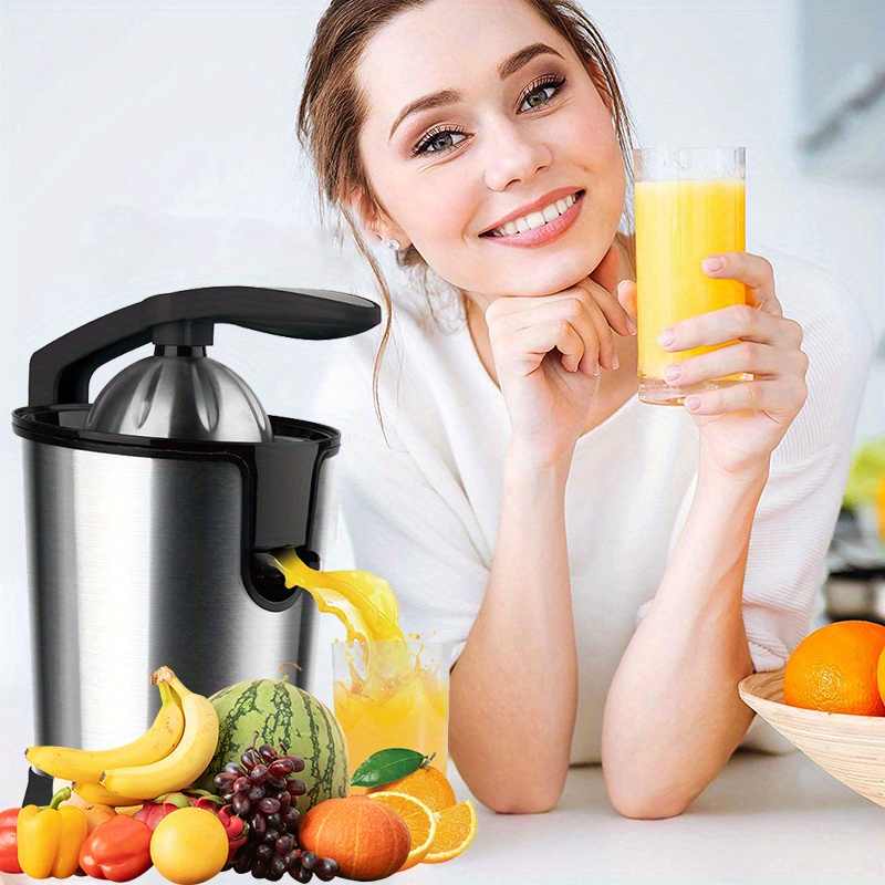 Powerful Electric Citrus Juicer With Stainless Steel Two - Temu