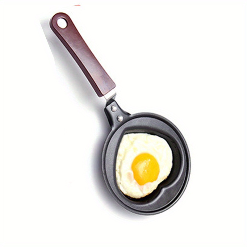 1pc Heart Shaped Mini Cast Iron Frying Pan For Cooking Eggs