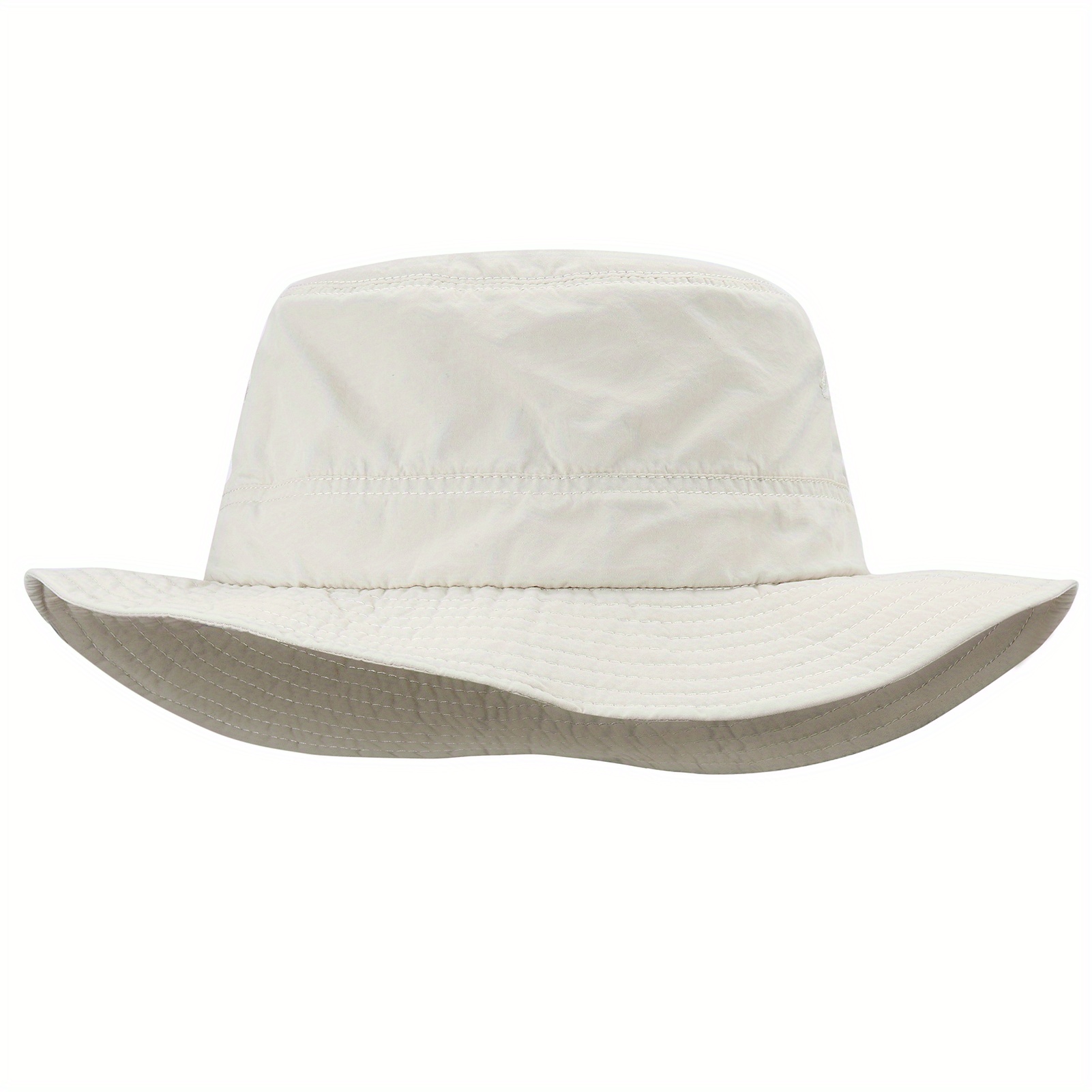 Summer Cool Hat Breathable Mesh Bucket Hat Solid Color Foldable