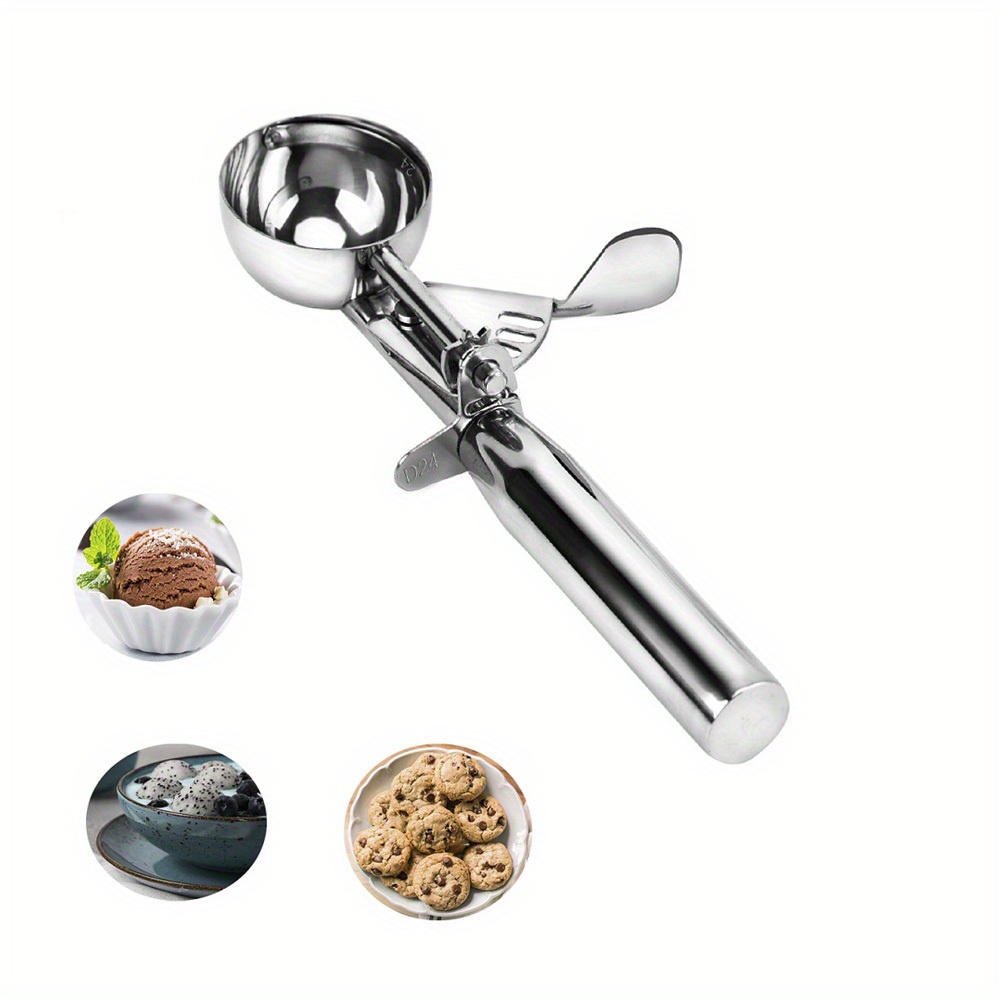 AngJi Cookie Scoop for Baking - Small Size - 18/8 Stainless Steel Durable  Cupcake Ice Cream Cookie Dough Scooper - 1/2 Tablespoon