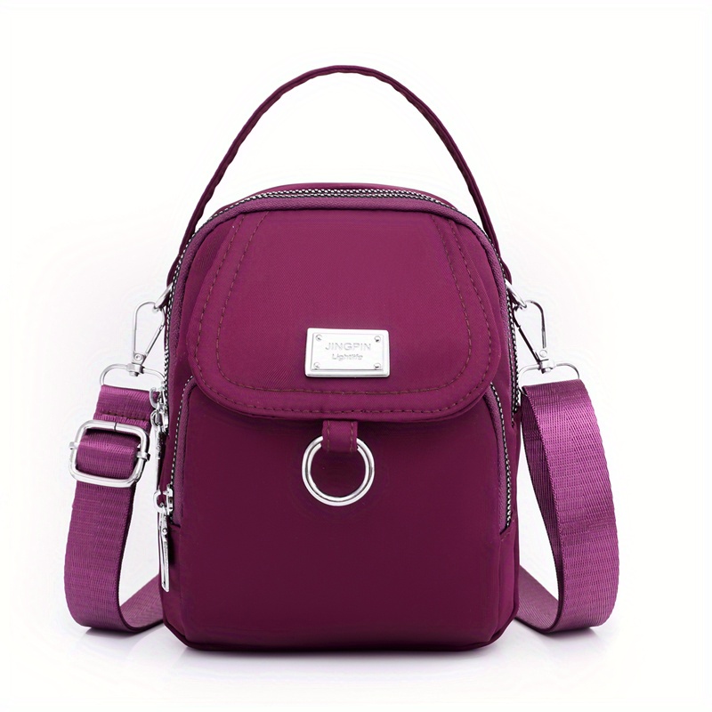 Casual Solid Color Messenger Shoulder Bag, All-match Crossbody Bag