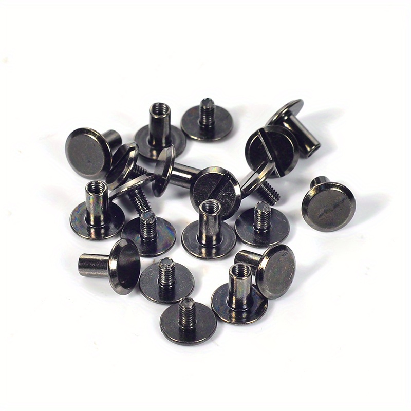 Image of 10pcs Of M3 Countersunk Carbon Steel Binding Screws Post Assortment For Binding , Photo Album (4mm, 7mm)