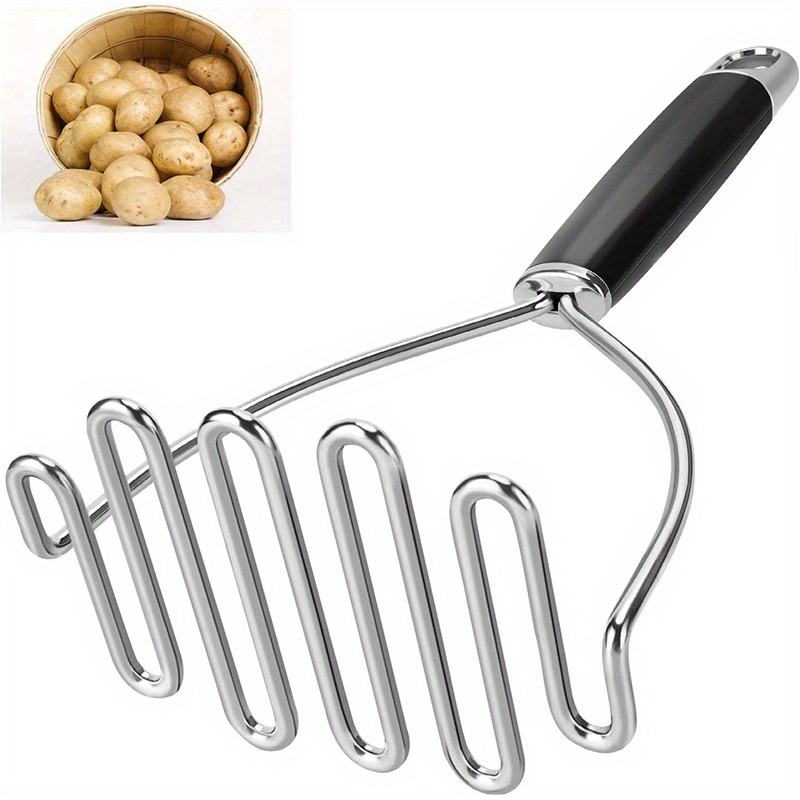 Potato Masher, Stainless Steel Potato Masher, Professional Metal Wire Masher,  Kitchen Vegetable Masher With Non-slip Handle, Manual Fruit Masher, Potato  Ricer, Potato Press, Vegetable Crusher, Kitchen Stuff, Kitchen Gadgets -  Temu