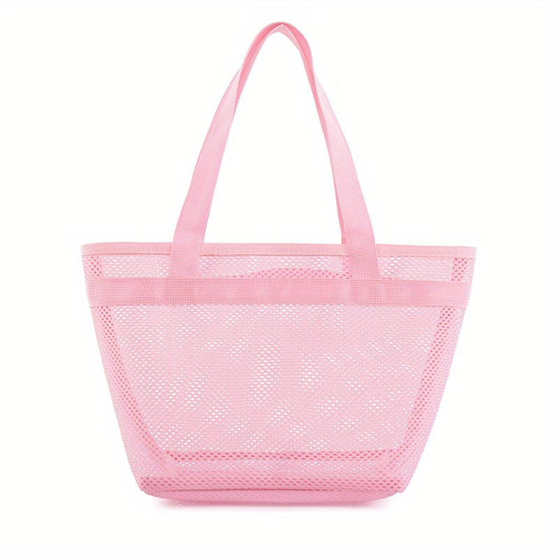 Mesh Clear Toiletry Bag Lightweight Portable Storage Beach Bag