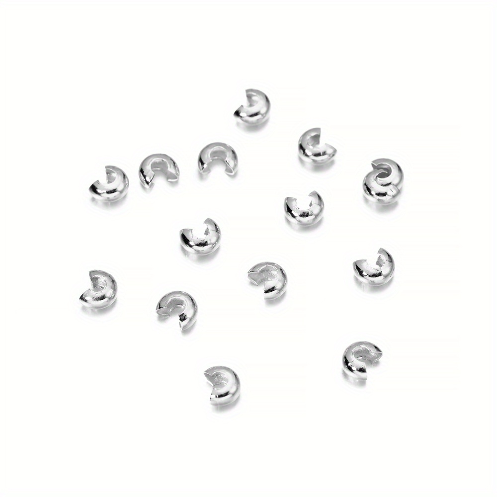 Lot Alloy Open Crimp Beads Covers Knot Beads End Tips For - Temu