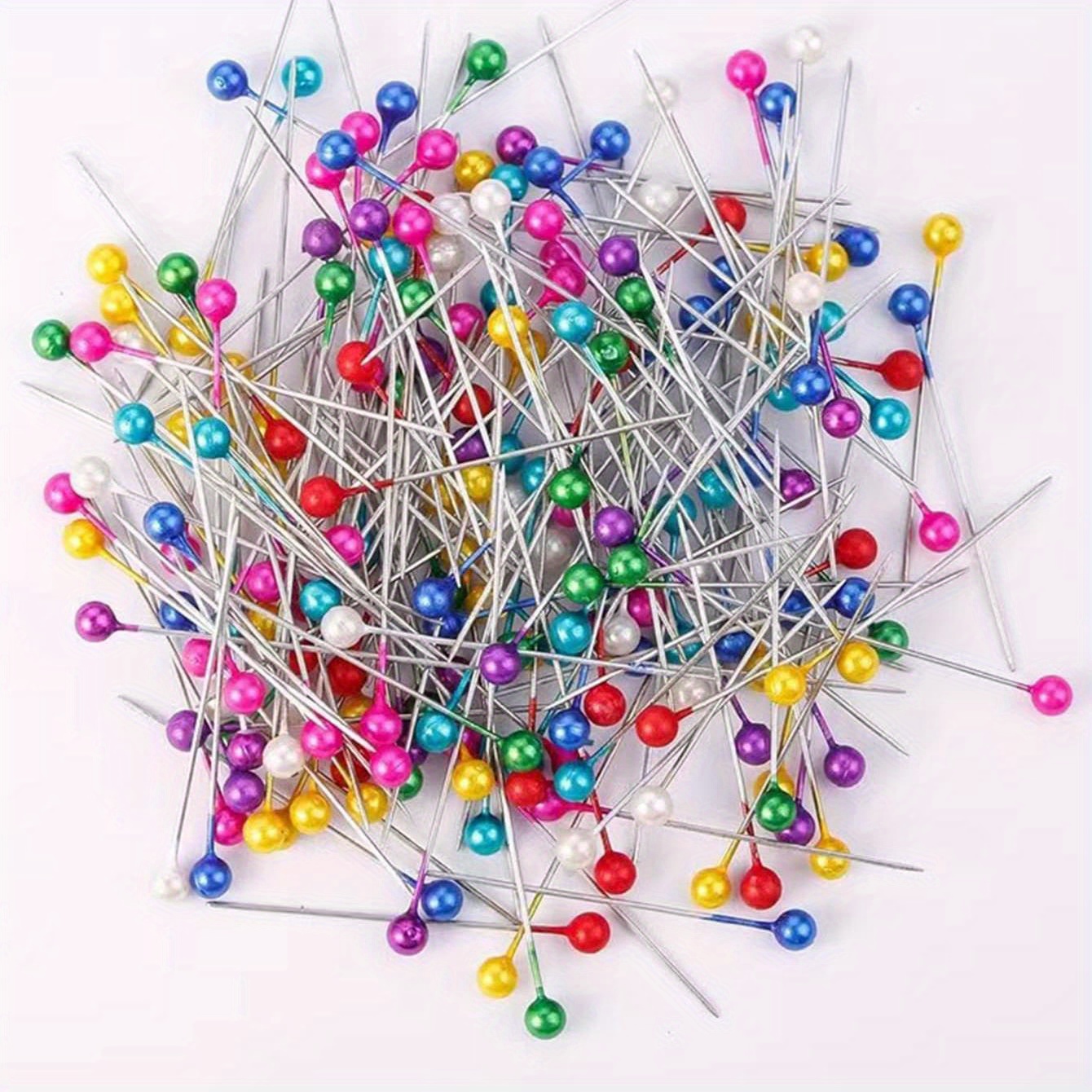 100 Pcs Pearlescent Color Positioning Pins Dressmaking Pins Sewing