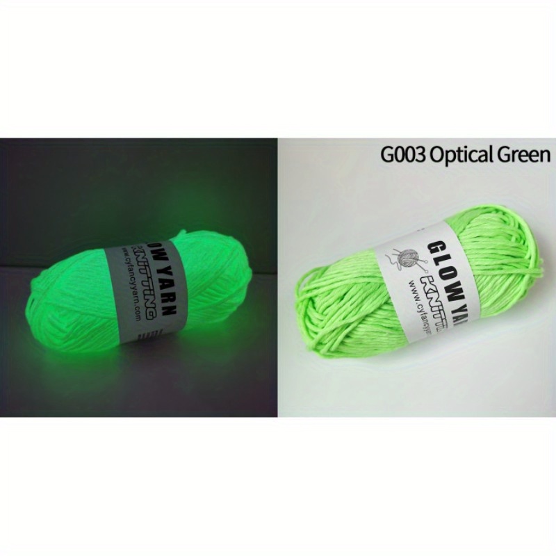 Glow In The Dark Yarn For Crochet Yarn Fluorescent Luminous - Temu Italy