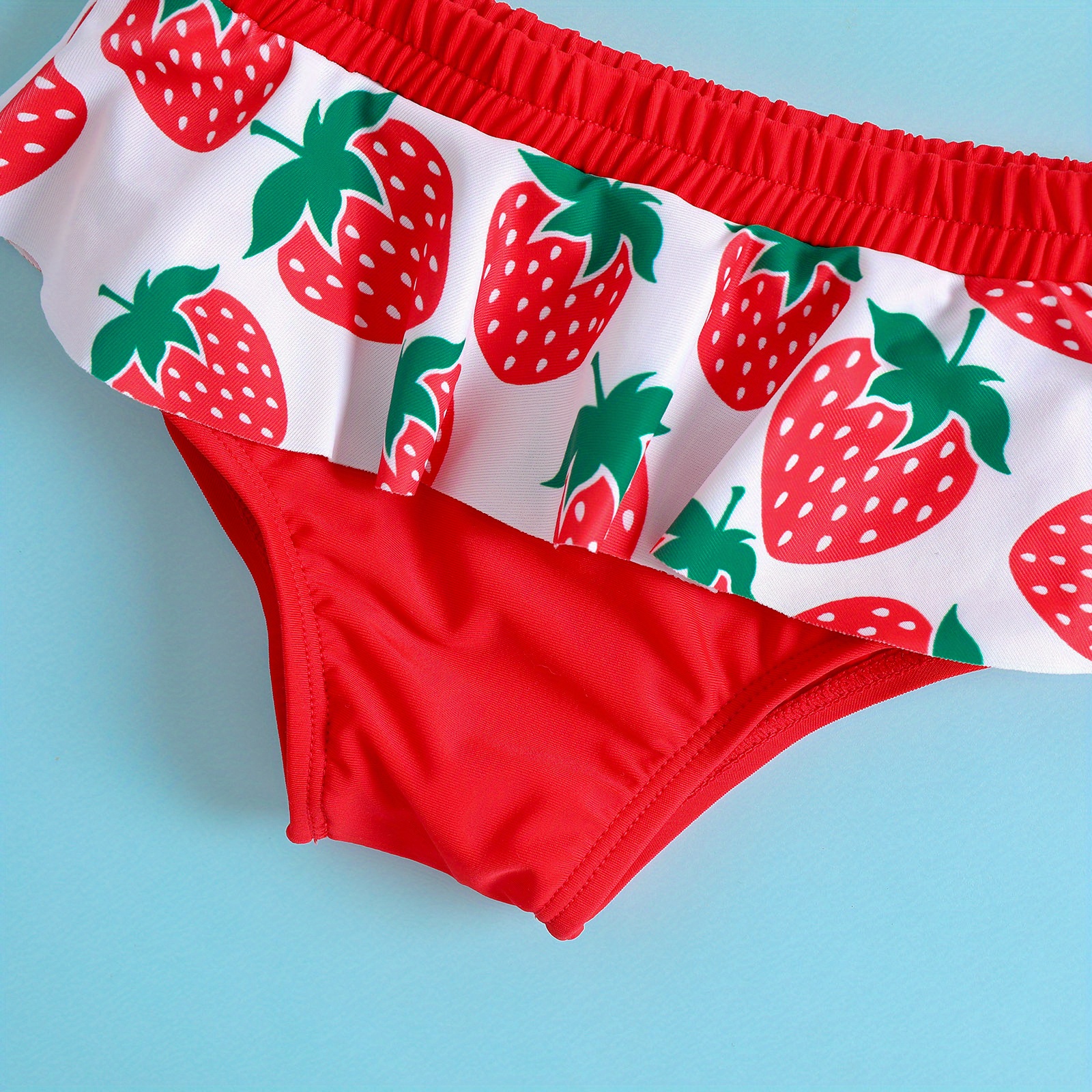 2 Pezzi Bikini Ragazze Carino Fragola Spiaggia Costume Bagno - Temu Italy