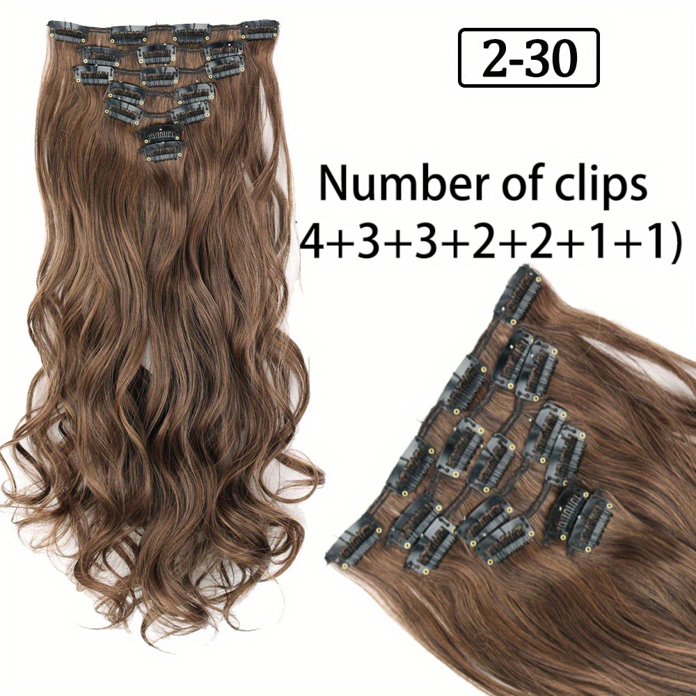 Hair Extensions Clips Anti-Rust Wig Combs Hair Extension Hair