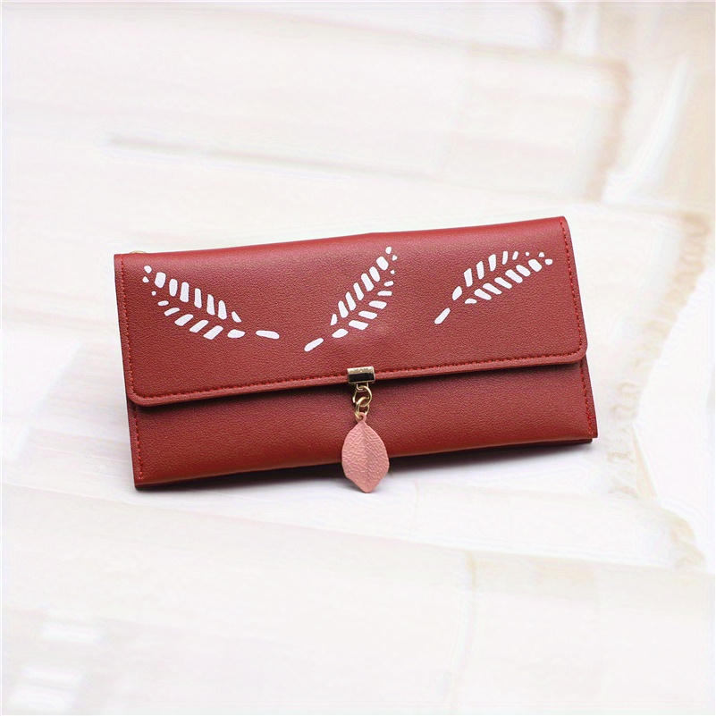 Fashion ID Long Wallet Color Matching Women Zipper Purse Multiple Card  Slots Clutch Bag Phone Bag Envelope Wallets for Women Clutch