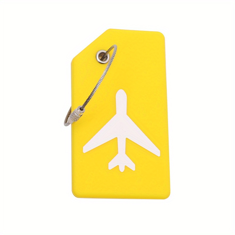 Simple Airplane Pattern Luggage Tag, Lightweight Portable Suitcase