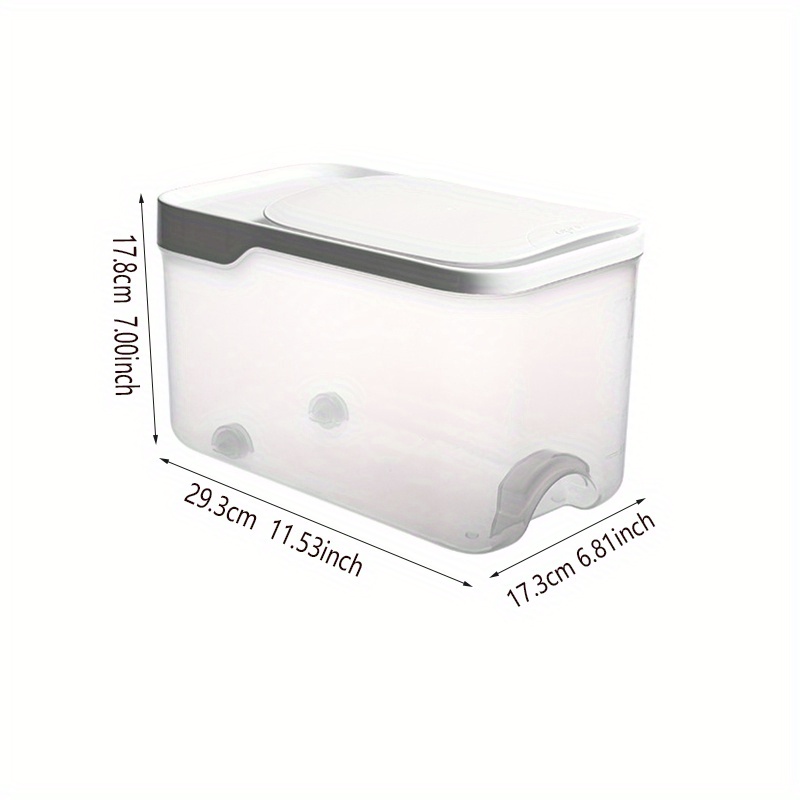 5kg 10kg Kitchen Rice Storage Box Plastic Large Capacity Container Box  Grain Flour Dispenser Moisture Proof Food Container Boxes