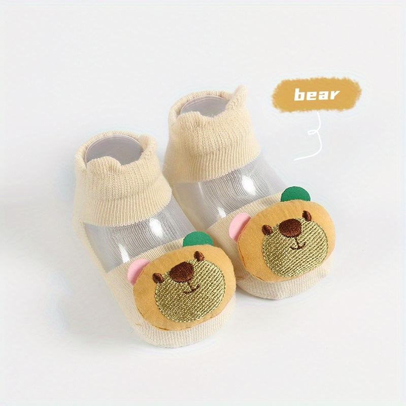 Baby Girls Cotton Cartoon Doll Decor Ankle Socks