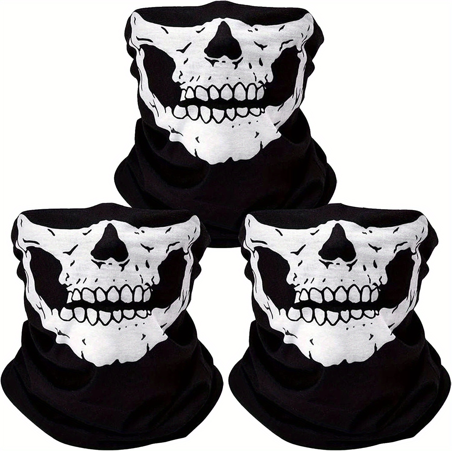  5 Pack 3D Skull Face Camo Balaclava Fishing Cycling Outdoor  Skeleton Sun Scarf Neck Scarf Headwear UV for Women Men Hunting Hiking  Camping : Sports & Outdoors