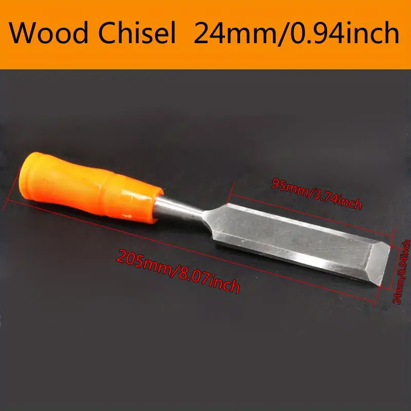 Wood Chisel For Woodworking, Beveled Edge Blade, Durable Handle Wood Chisel  - Temu