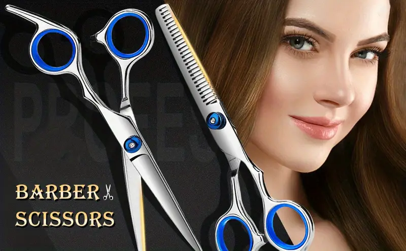 hair cutting scissors set 11pcs stainless steel hairdressing scissors kit professional haircut scissors kit with cutting scissors hair razor comb neck duster clips hair comb cape details 2