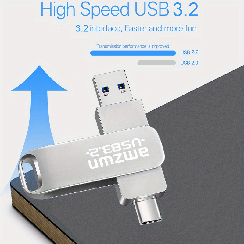 Metal Usb Flash Drive 3.2 128gb 256gb 512gb Pendrive Usb - Temu