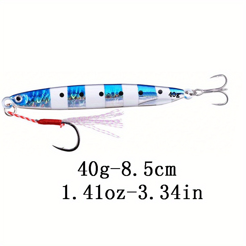  Minnow Fishing Lures for Bass,Fishing Lures Set, 40g