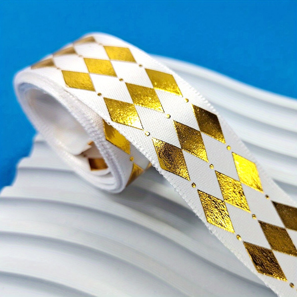 Wide Foil Stamping Webbing Ribbon Holiday Wedding - Temu Netherlands