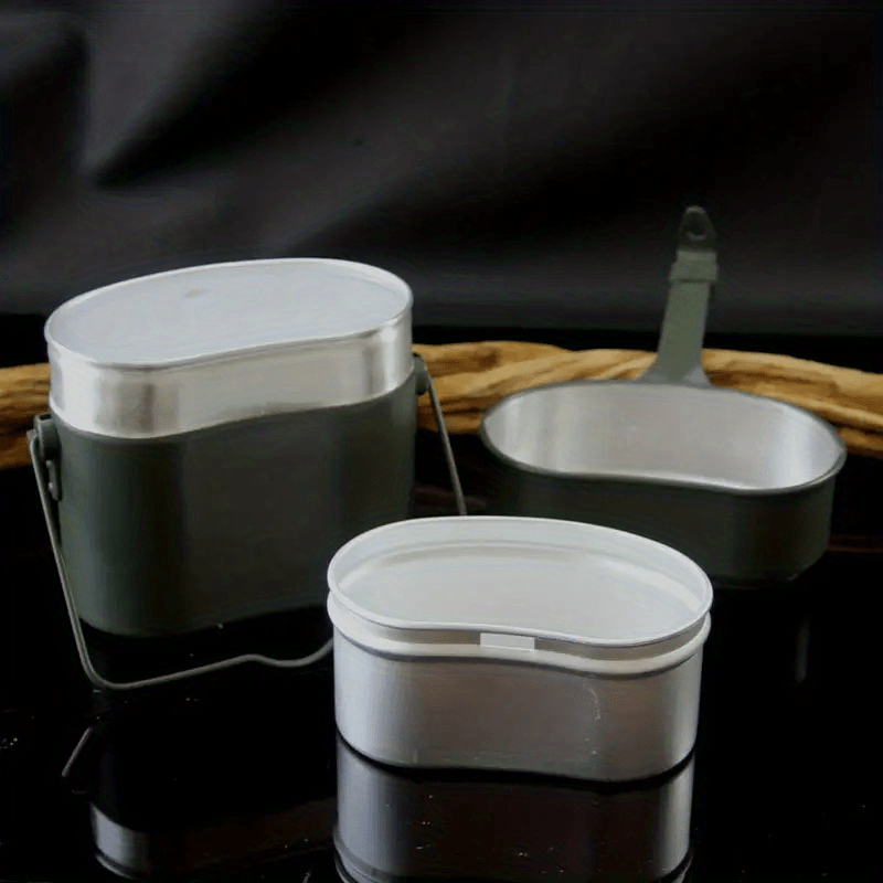 1pc Aluminum Lunch Box Portable Heatable Perfect Travel Camping Picnics